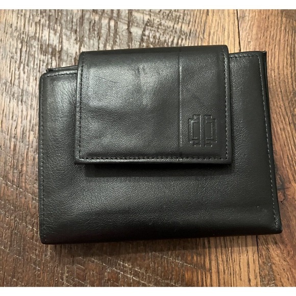 Unbranded Handbags - Vintage Rolfs Ladies Attache Cowhide Leather credit cards Coin Wallet Black snap